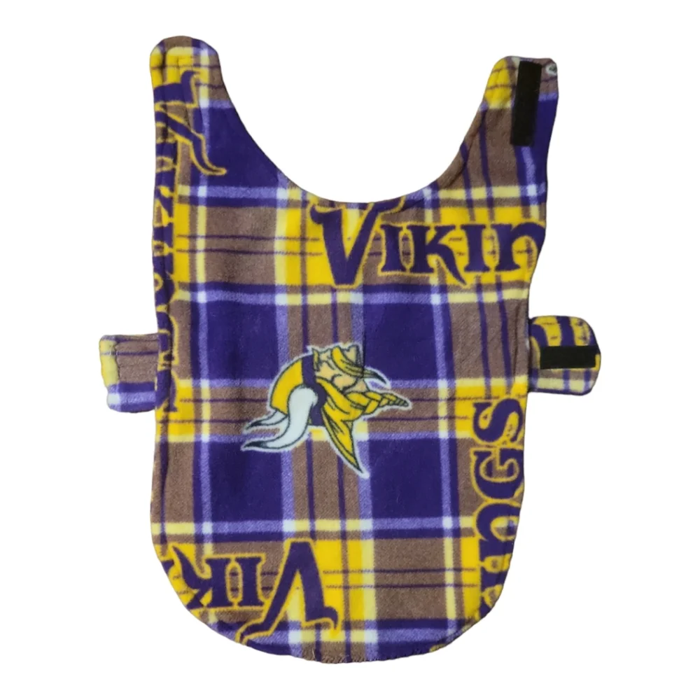 Host Pick 😊 Minnesota Vikings Game Day Pet Dog Fleece Coat Jacket Football NFL